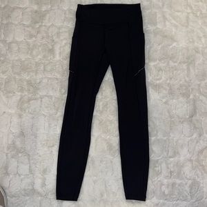 Lululemon swift, speed, high rise, leggings 28” black, size 4